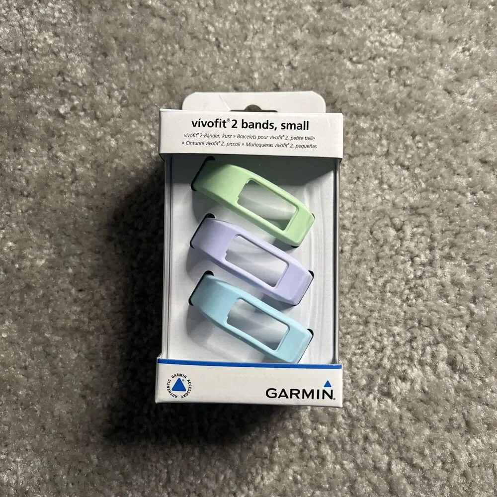Garmin Vivofit 2 Replacement Bands 3 Pack Size Small Lavender Green Blue New